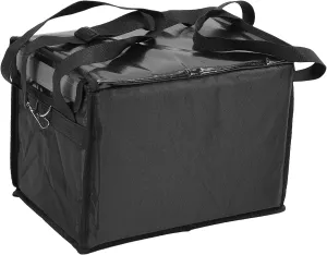 Food Delivery Catering Bag, Reusable Adjustable Divider Sturdy Inner Frame Commercial Insulated Food Delivery Bag with Shoulder Strap for Party