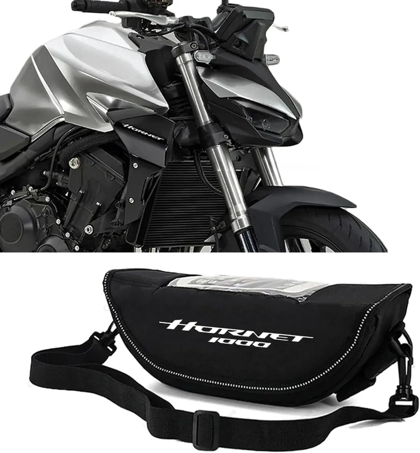 For CB1000 cb1000 cb 1000 2025 Motorcycle Handlebar Travel Bag Motorcycle Waterproof And Dustproof Handlebar Storage Bag (A)
