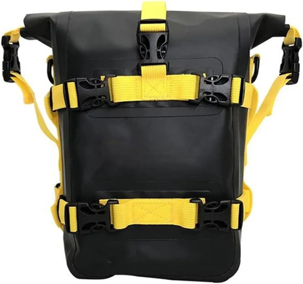 for Yamaha Super Tenere XT1200Z / XTZ1200 Motorcycle Bumpers Bag Waterproof Side Frame Bag Crash Bar Bag Tools Storage Bag(1PCS Black Yellow)