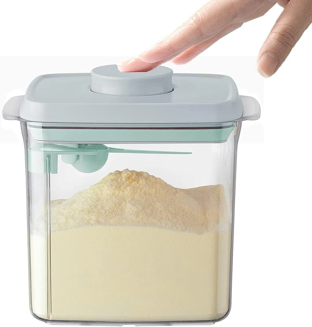 Formula Container Dispenser 1700ml / 1.85qt Airtight Formula Container with Scoop Scraper Bpa Free Food Storage Container Non Slip Large Capacity