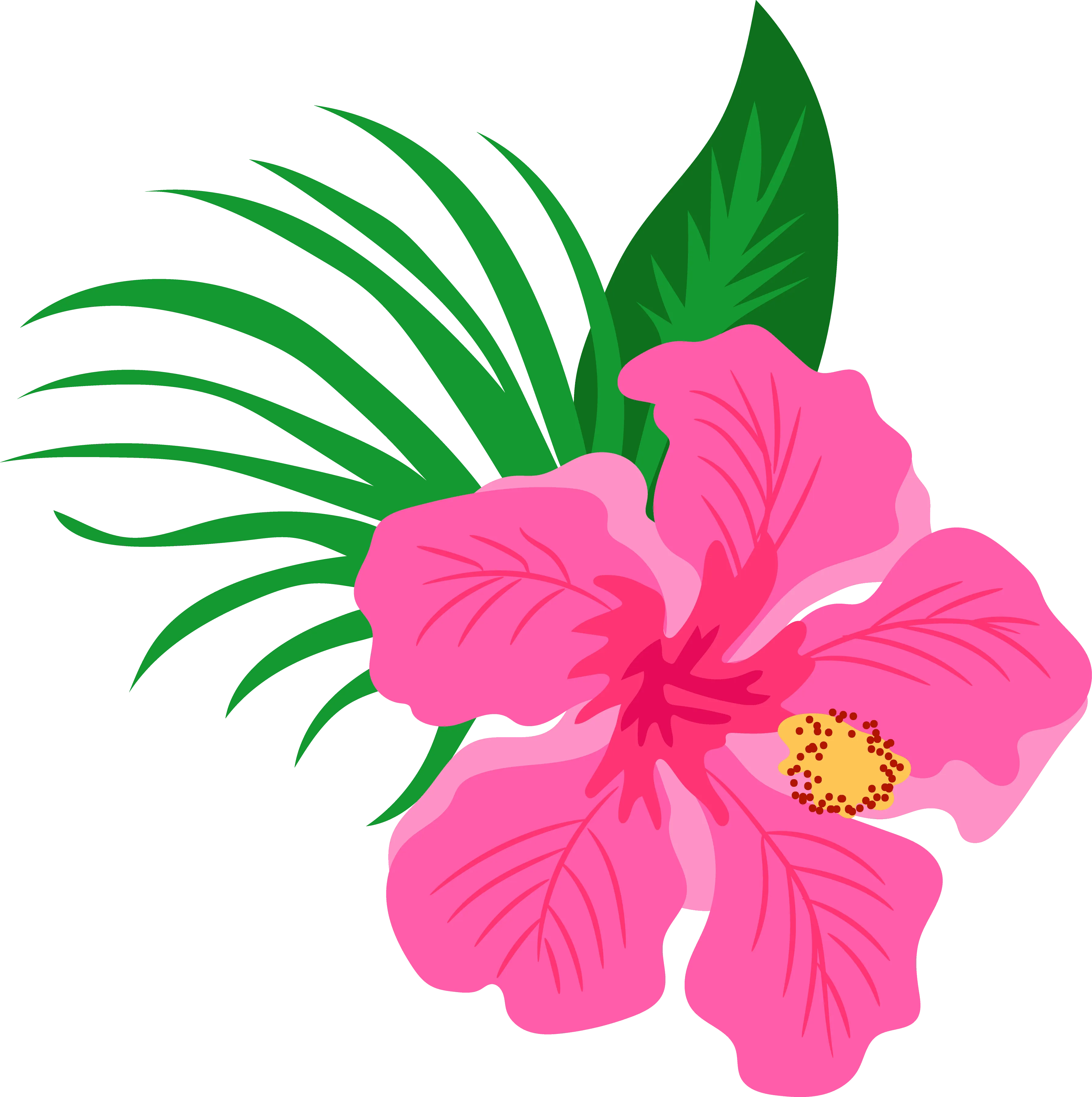 G Girls Pink Flower With Yellow And Green DTF (direct-to-film) Transfer
