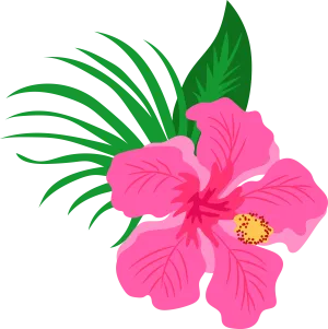 G Girls Pink Flower With Yellow And Green DTF (direct-to-film) Transfer