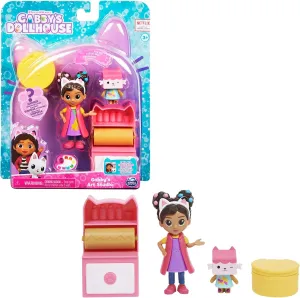 Gabby's Dollhouse The Gabby Doll's House - Art Studio Art Studio with 2 Figures, 2 Accessories, 1 Surprise Box and a Furniture - 6062025 - Toys Kids 3 Years  
