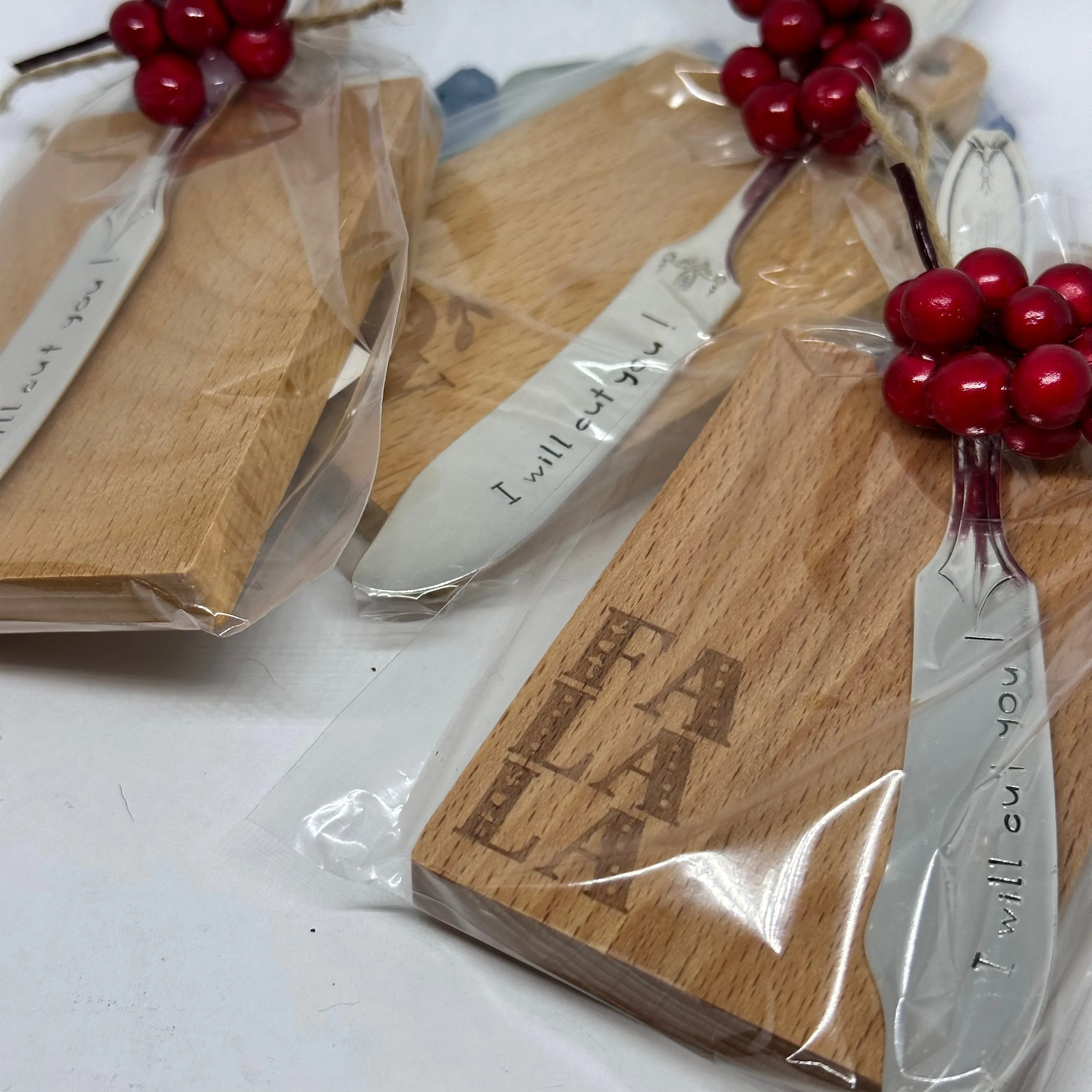 Gift Set - Vintage Silver Plated Hand Stamped Butter Knife & Cutting Board | Cheese Knife | Charcuterie