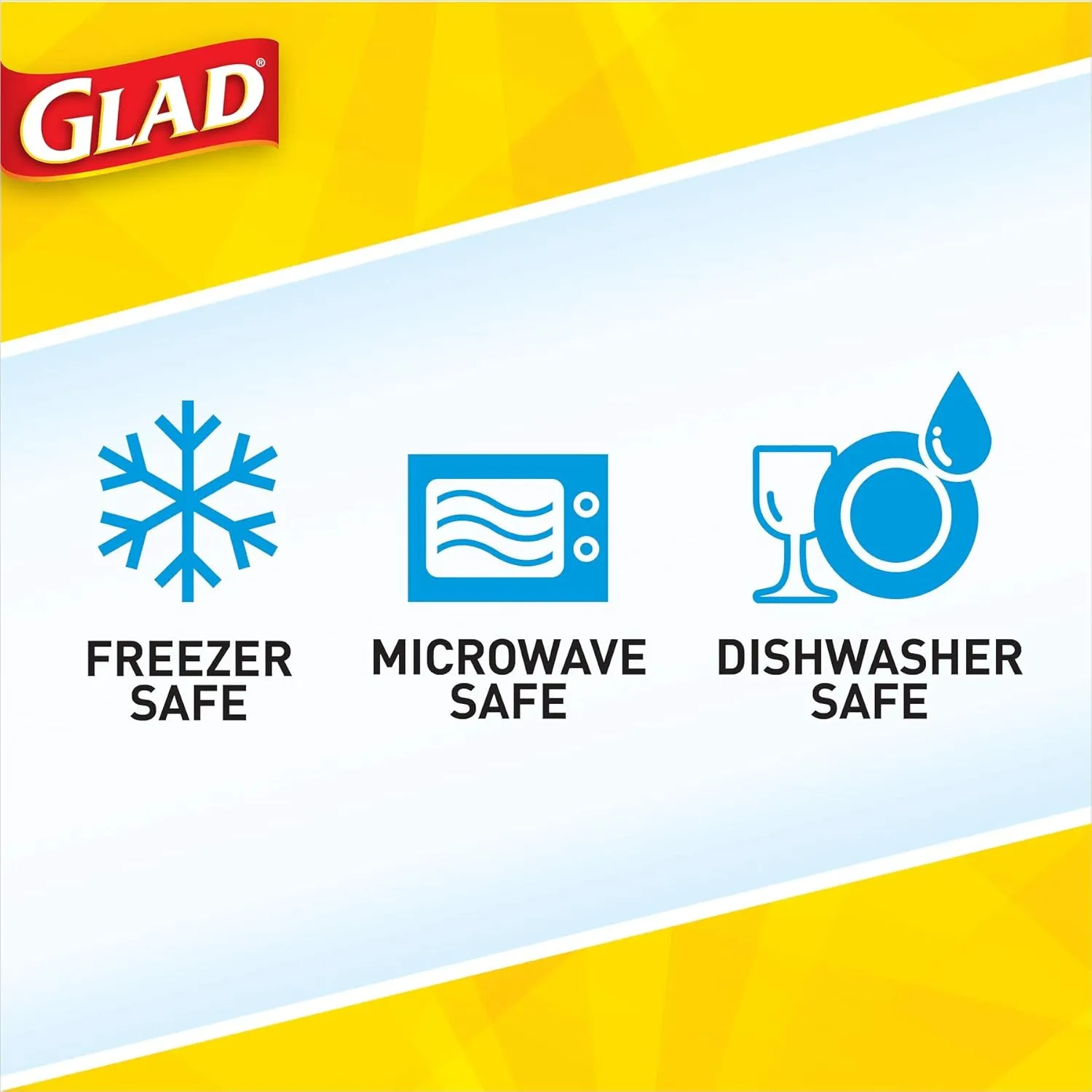 Glad Variety Pack Food Storage Containers for Everyday Use | Large Variety Pack Food Containers | Clear Food Storage Containers Freezer Safe, Microwave Safe, Dishwasher Safe, 20 Count, BB13611