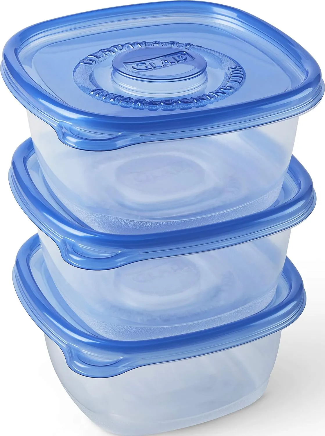 GladWare Tall Entree Food Storage Containers for Everyday Use | Large Square Food Containers Hold 42 Ounces of Food, 3 Count | Glad Containers for Food Storage