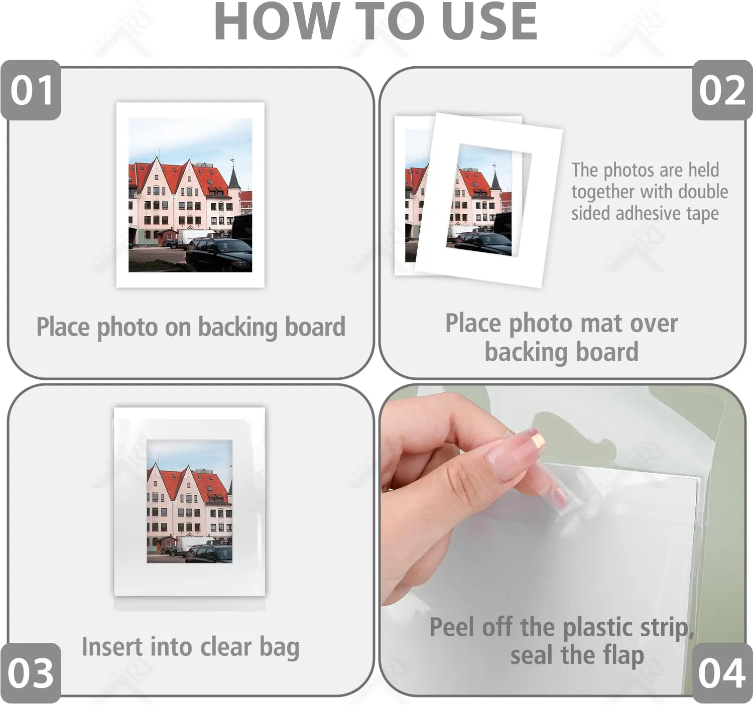 Golden State Art, 8x10 White Picture Mats with White Core Bevel Cut for 5x7 Pictures (Pack of 10 Mats   Backing  Bags)