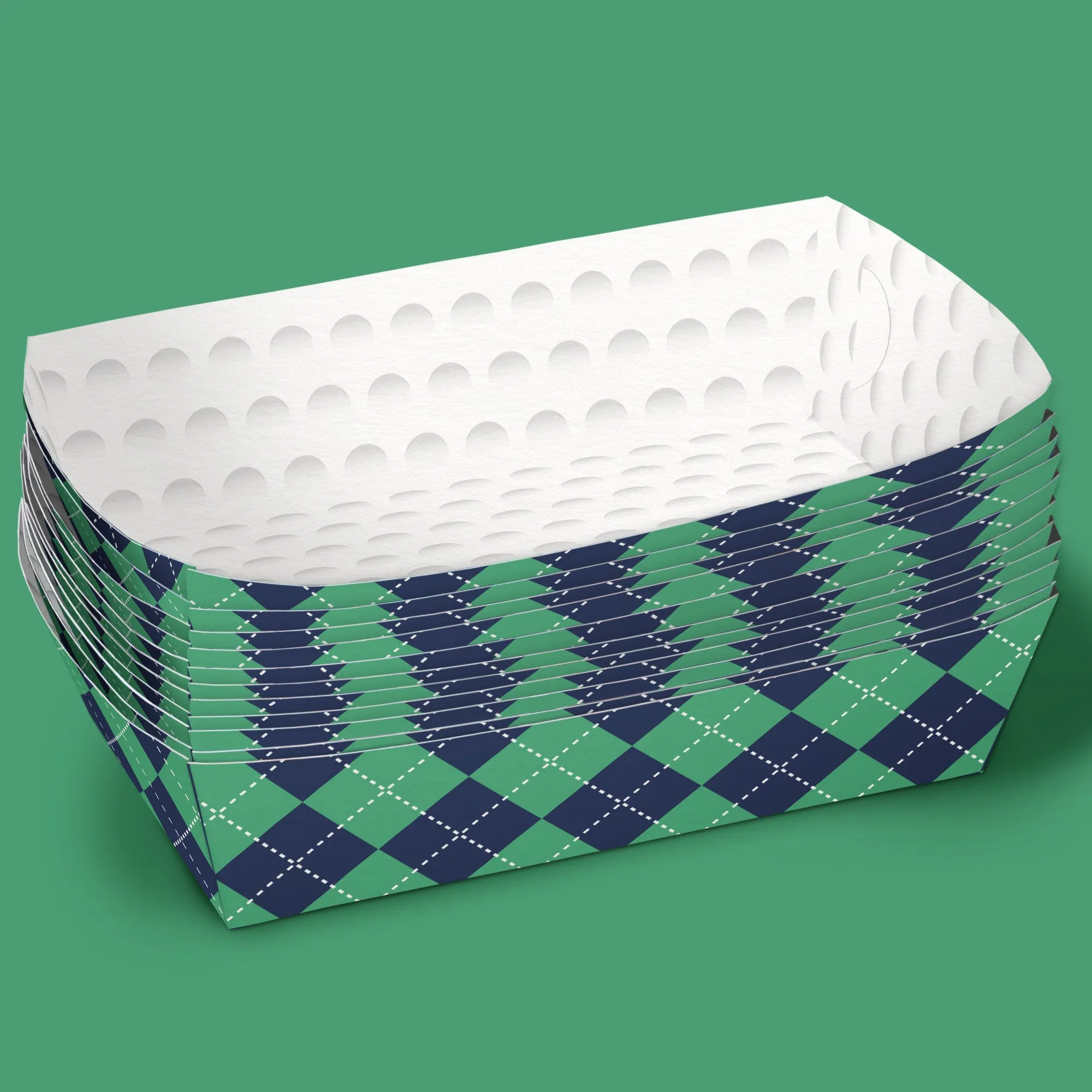 Golf Party Paper Food Trays