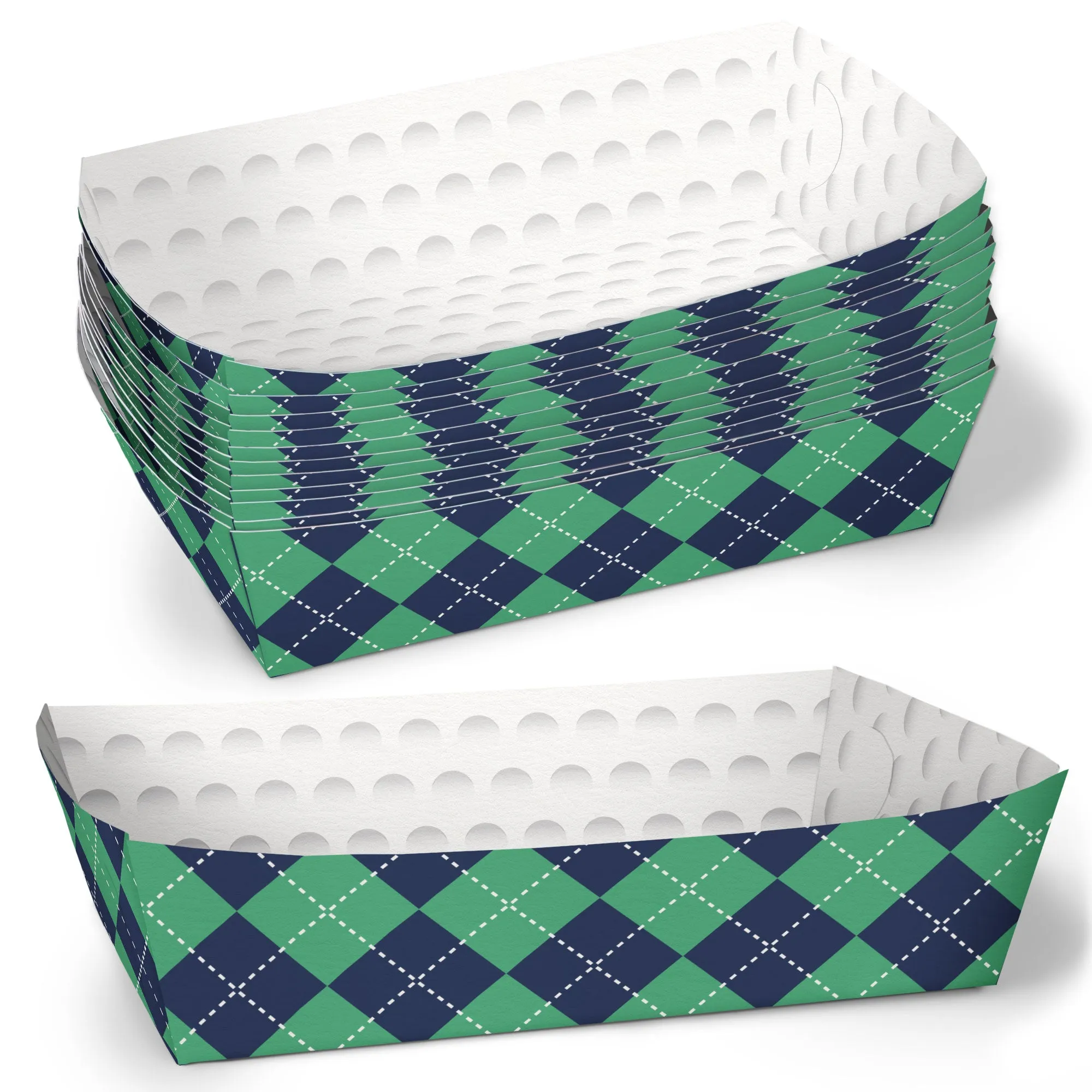 Golf Party Paper Food Trays