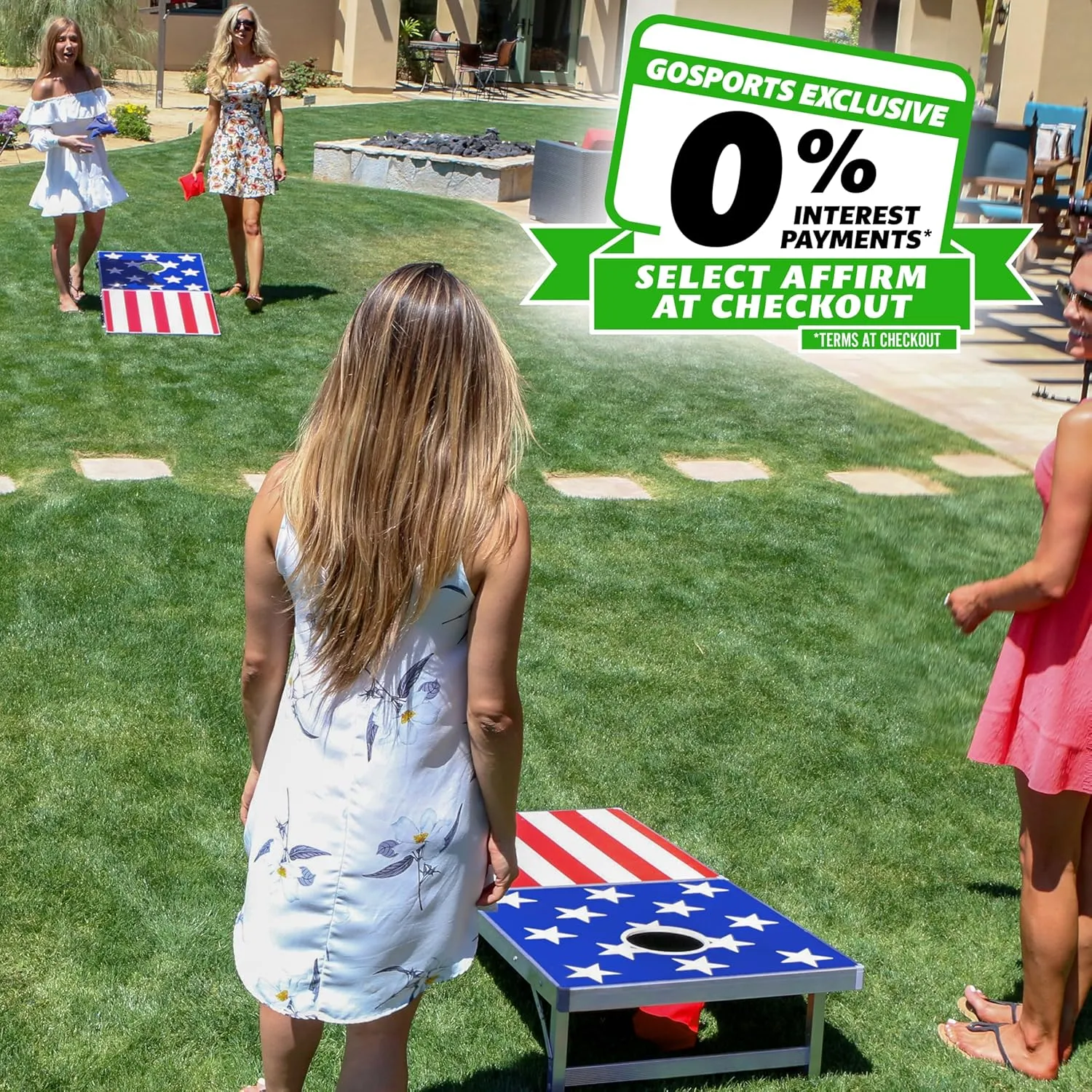 GoSports 4 x 2 ft Aluminum Cornhole Game Sets – Choose LED Lights or Standard - Set Includes 2 Foldable Regulation Size Boards, 8 Bean Bags, & Rules