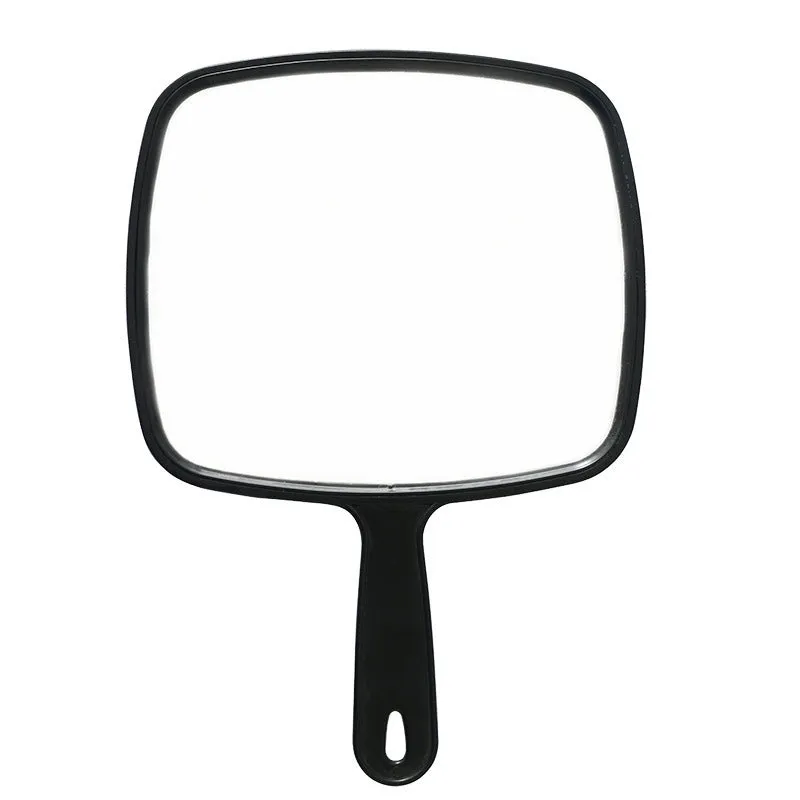 Hand Held Square Mirror Plastic Plane Square Mirror Cosmetic Modeling Mirror Hand Held Portable Dressing Mirror