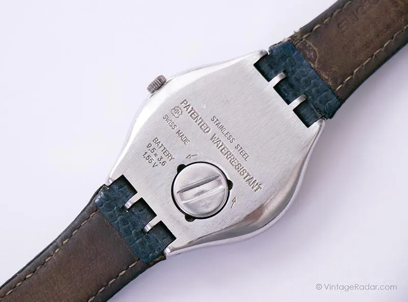 HAPPY JOE BLUE YGS400 Swatch Irony Watch | 1993 Vintage Swatch Irony