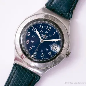 HAPPY JOE BLUE YGS400 Swatch Irony Watch | 1993 Vintage Swatch Irony