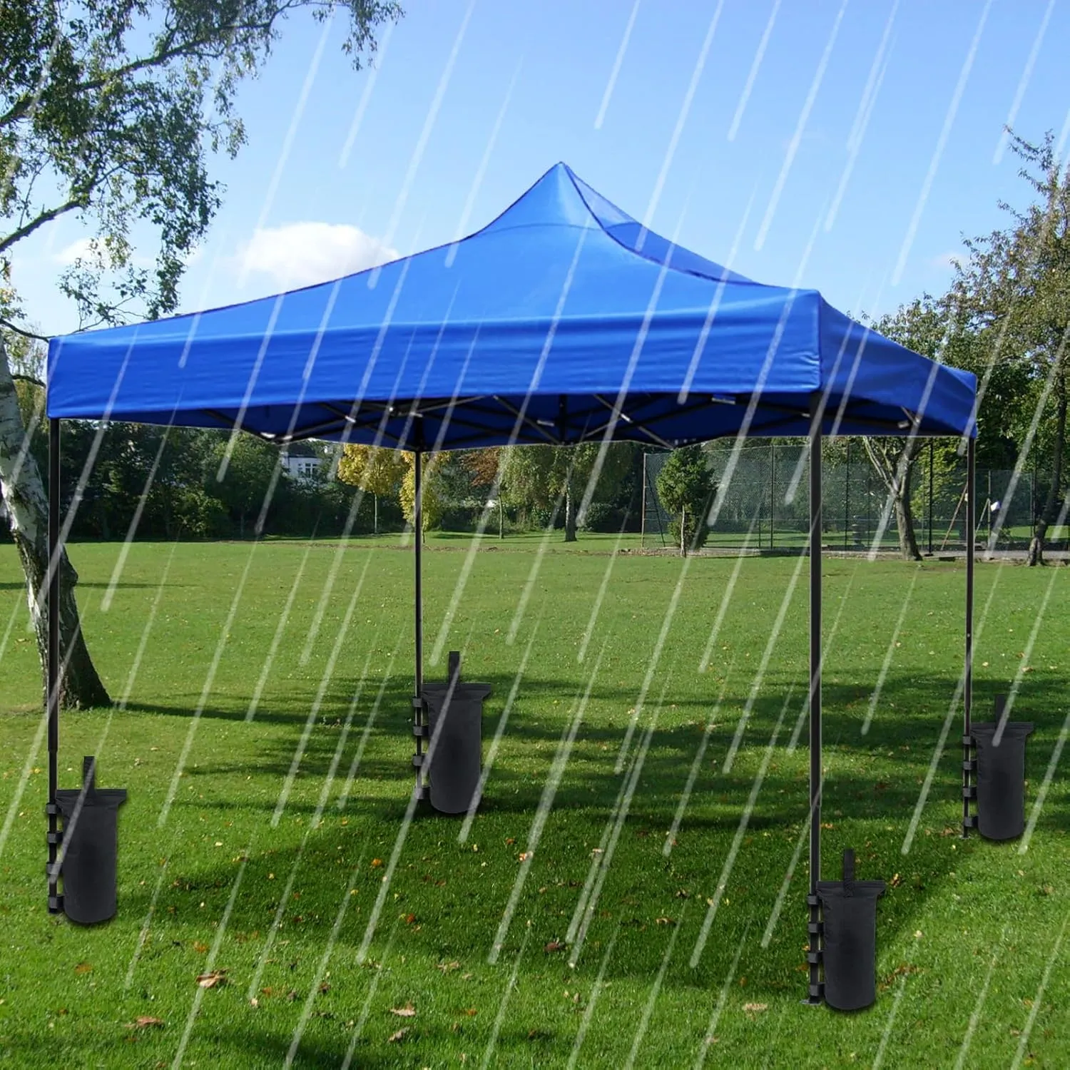 Heavy Duty Weight Bags(150LBS) for Pop up Tent, Set of 4, Black(Without Sand)