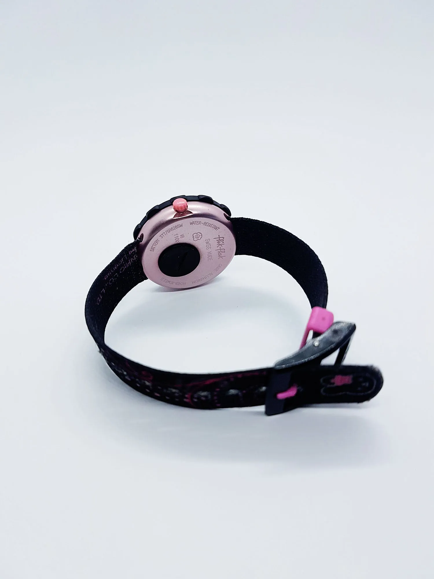 Hello Kitty Black & Pink Flik Flak by Swatch Watch | Vintage Swiss Watches