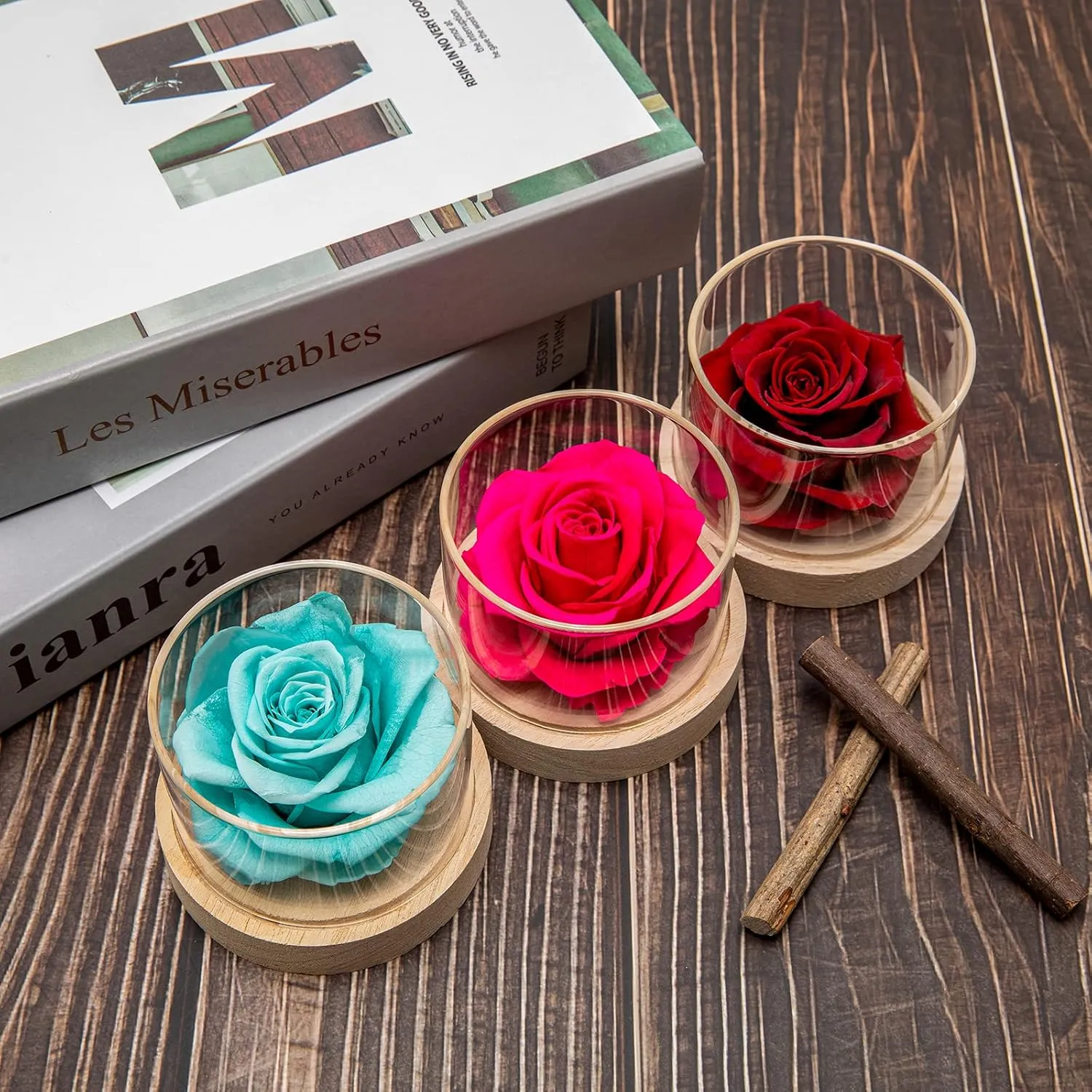 Home Scent Rose Real Fragrance Rose Last 4 Months Gifts for Women/Her Valentines Day Birthday