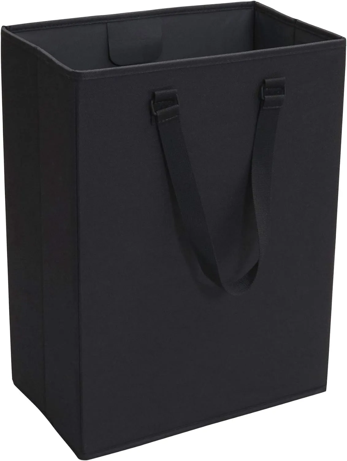 Household Essentials The Recycler Bag, Compact Recycling Center, 600D Polyester with Durable Chipboard Sides, Black