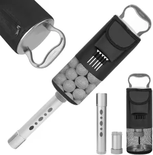 HOW TRUE Shag Bag for Golf Balls, Golf Ball Retriever with Detachable Aluminum Alloy Tube, Golf Shag Bags, Hold up to 70 Balls
