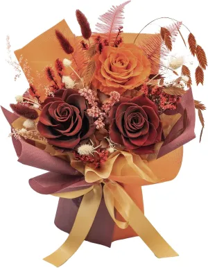 HUACHIPLUS Natural Forever Flowers Gift: Preserved Flowers Bouquet, Valentine, Anniversary, Mother’s Day, Birthday, Gifts for her-Flowers for Delivery Prime-Red Flowers Fresh Bouquet (Ancora Red)