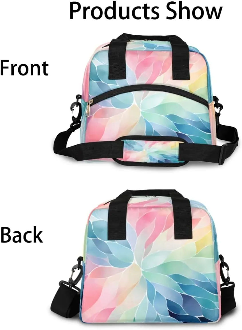 Hummingbirds Lovely Decor Insulated Lunch Bag Women Reusable Lunch Tote for Adult Men Adjustable Shoulder Strap Cooler Durable Lunch Box for Picnic Office Work Travel