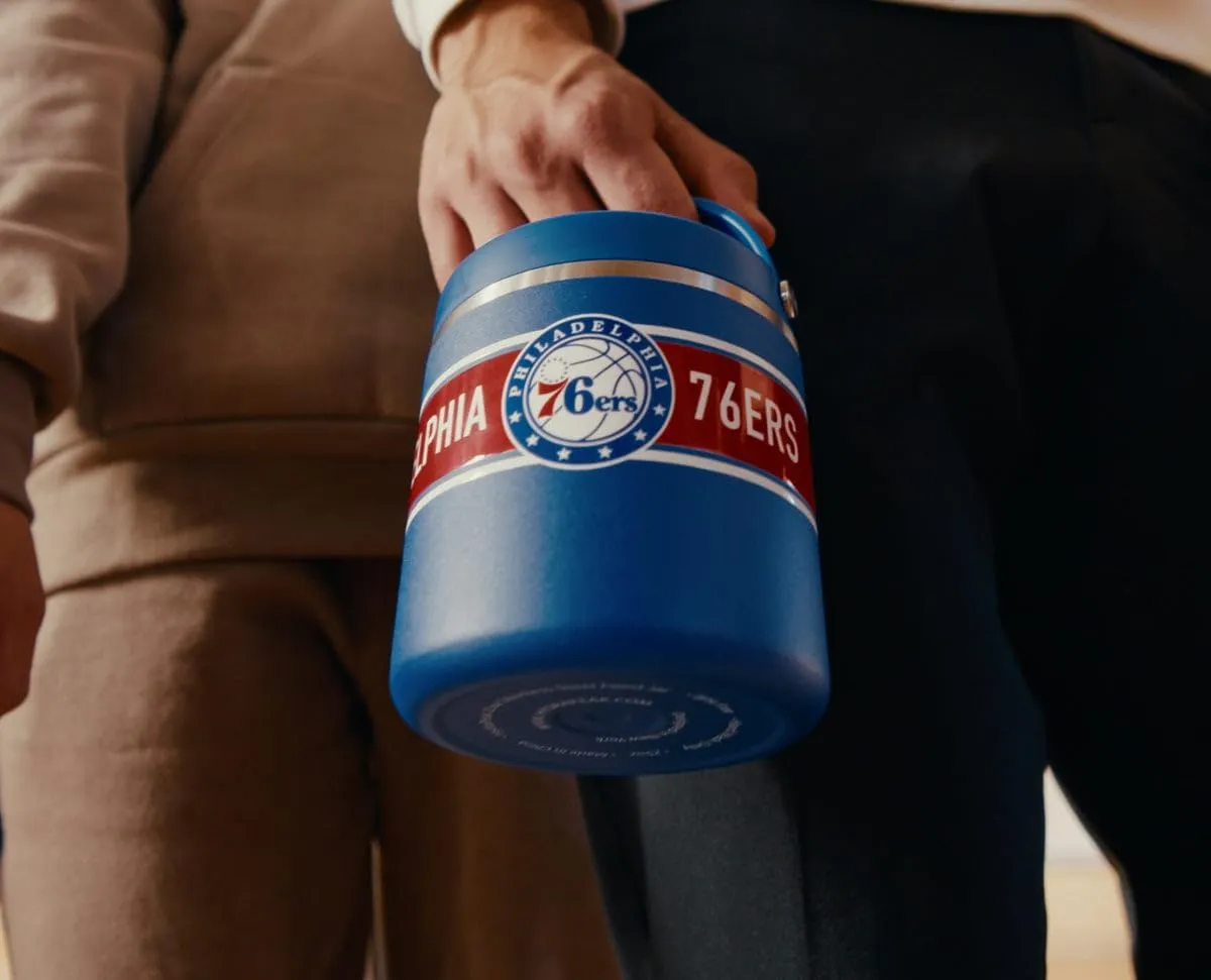 Hydrapeak x NBA Officially Licensed Miami Heat 25oz Stainless Steel Vacuum Insulated Thermos Food Jar with Handle, Wide Mouth Leak-Proof Soup Thermos for Adults, 10 Hours Hot and 16 Hours Cold