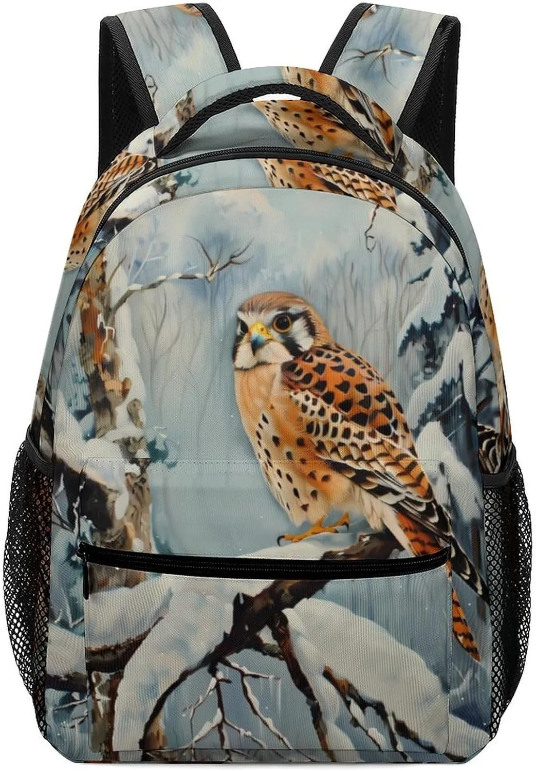 in Snowscape Kestrel Cute Backpack Printed Shoulder Bag Laptop Backpack Travel Daypack for Business School Travel