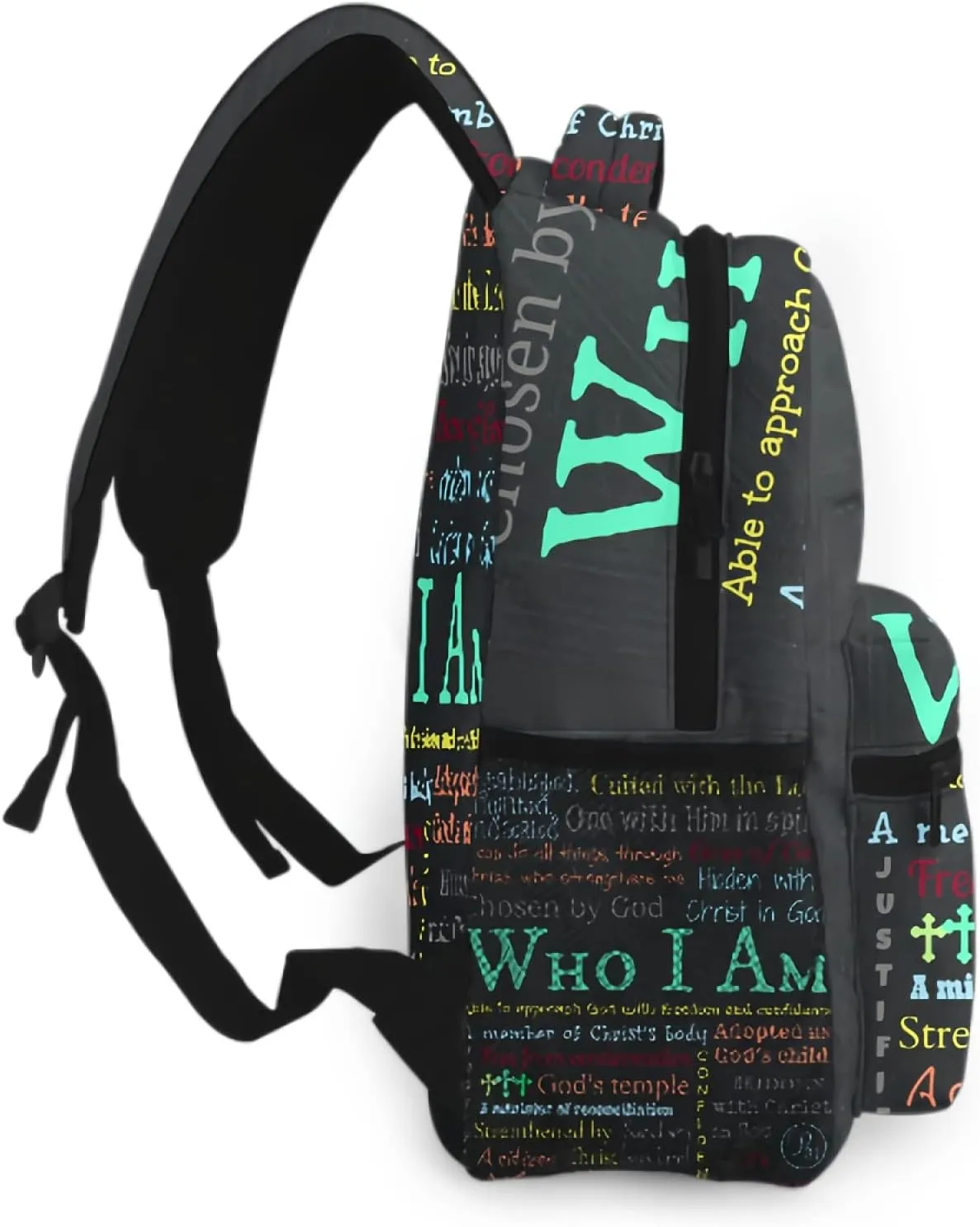 Inspirational Bible Scripture Backpack Christian Book Bags for Boys Girls Elementary School Bags Back to School Gift Bookbag 2nd 3rd 4th 5th 6th Grade One Size