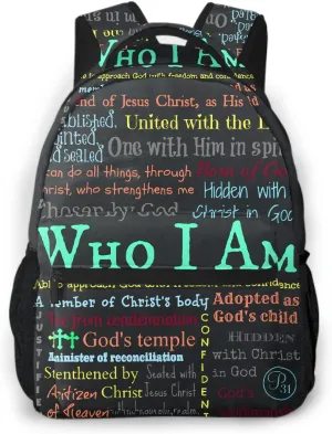 Inspirational Bible Scripture Backpack Christian Book Bags for Boys Girls Elementary School Bags Back to School Gift Bookbag 2nd 3rd 4th 5th 6th Grade One Size