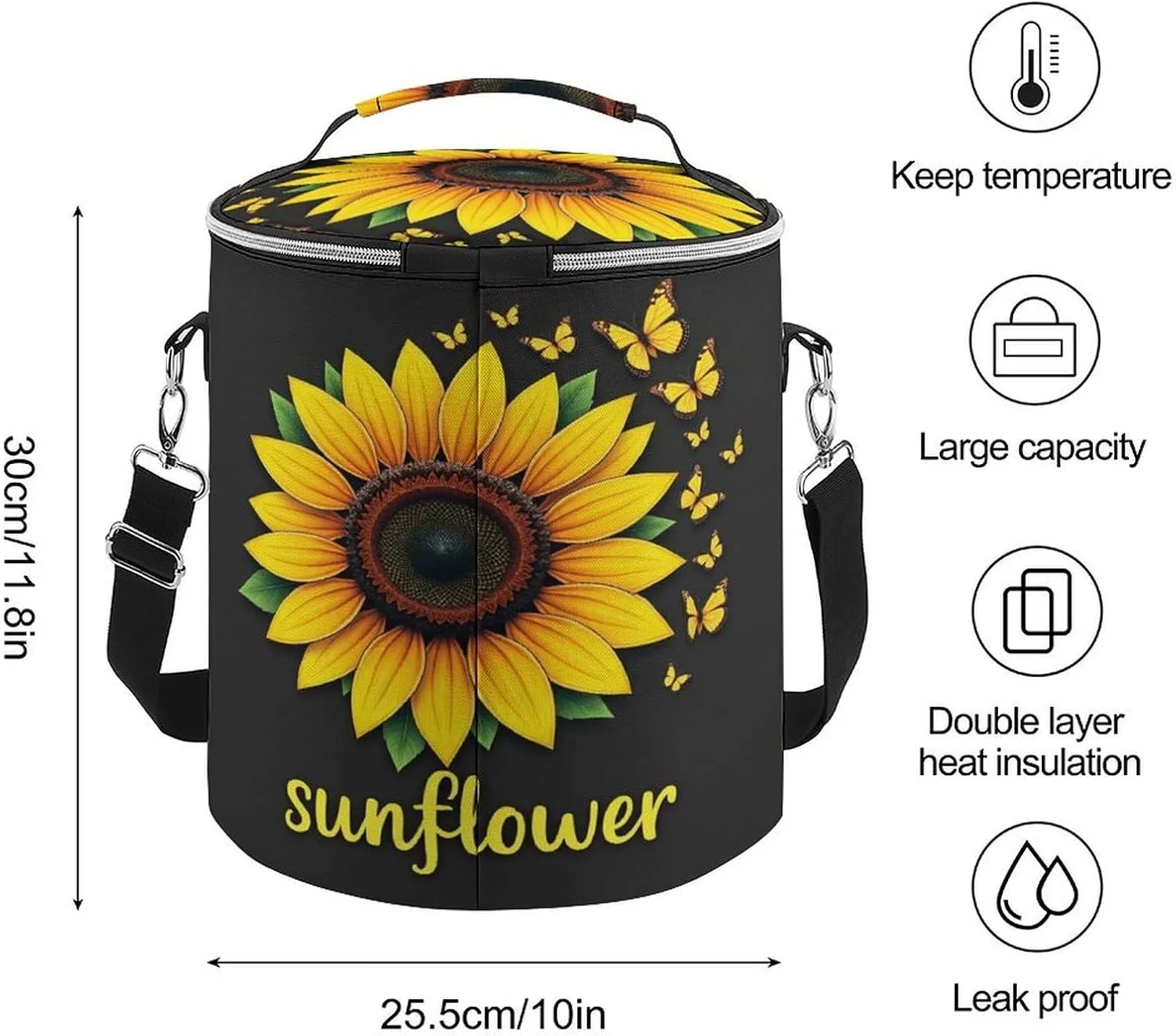 Insulated Bag with Hard Bottom, Leak Proof Coolers Backpack for Picnic Accessories
