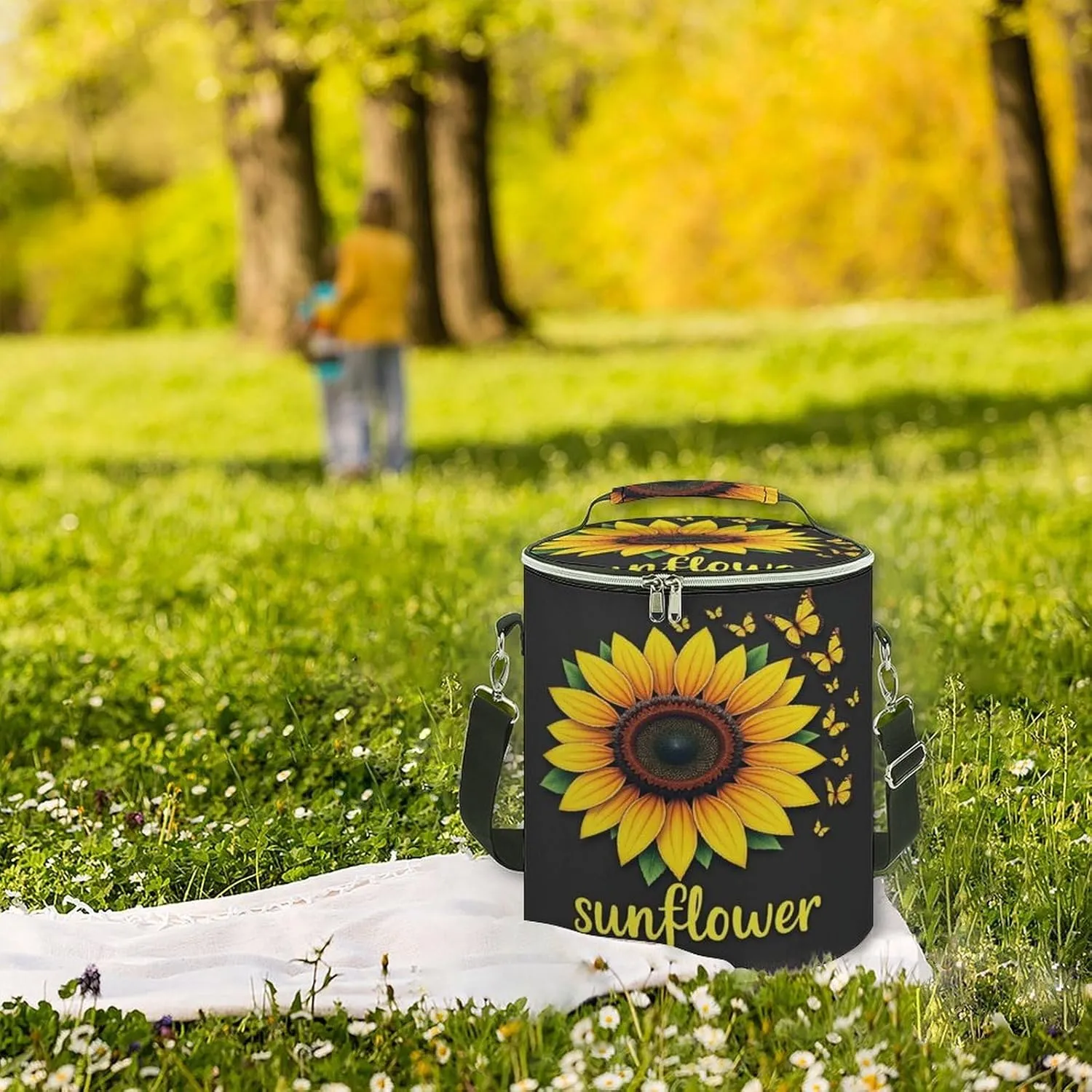 Insulated Bag with Hard Bottom, Leak Proof Coolers Backpack for Picnic Accessories