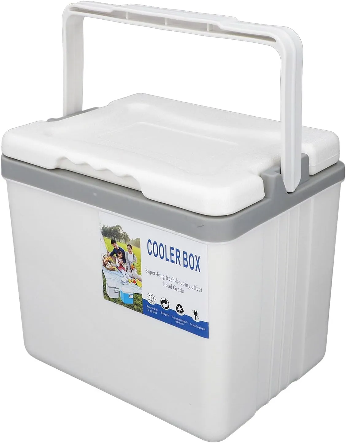 Insulated Cool Box, 6L Foldable Handle Portable Cooler Box Easy to for Outdoor
