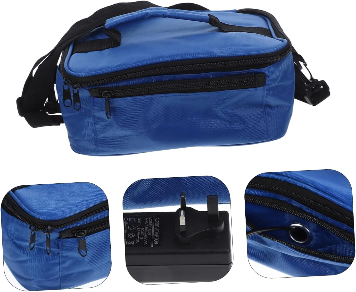 Insulated Lunch Bag Car Heating Pack Heated Lunch Box Package Food Warmer for Travel Office Camping Hiking