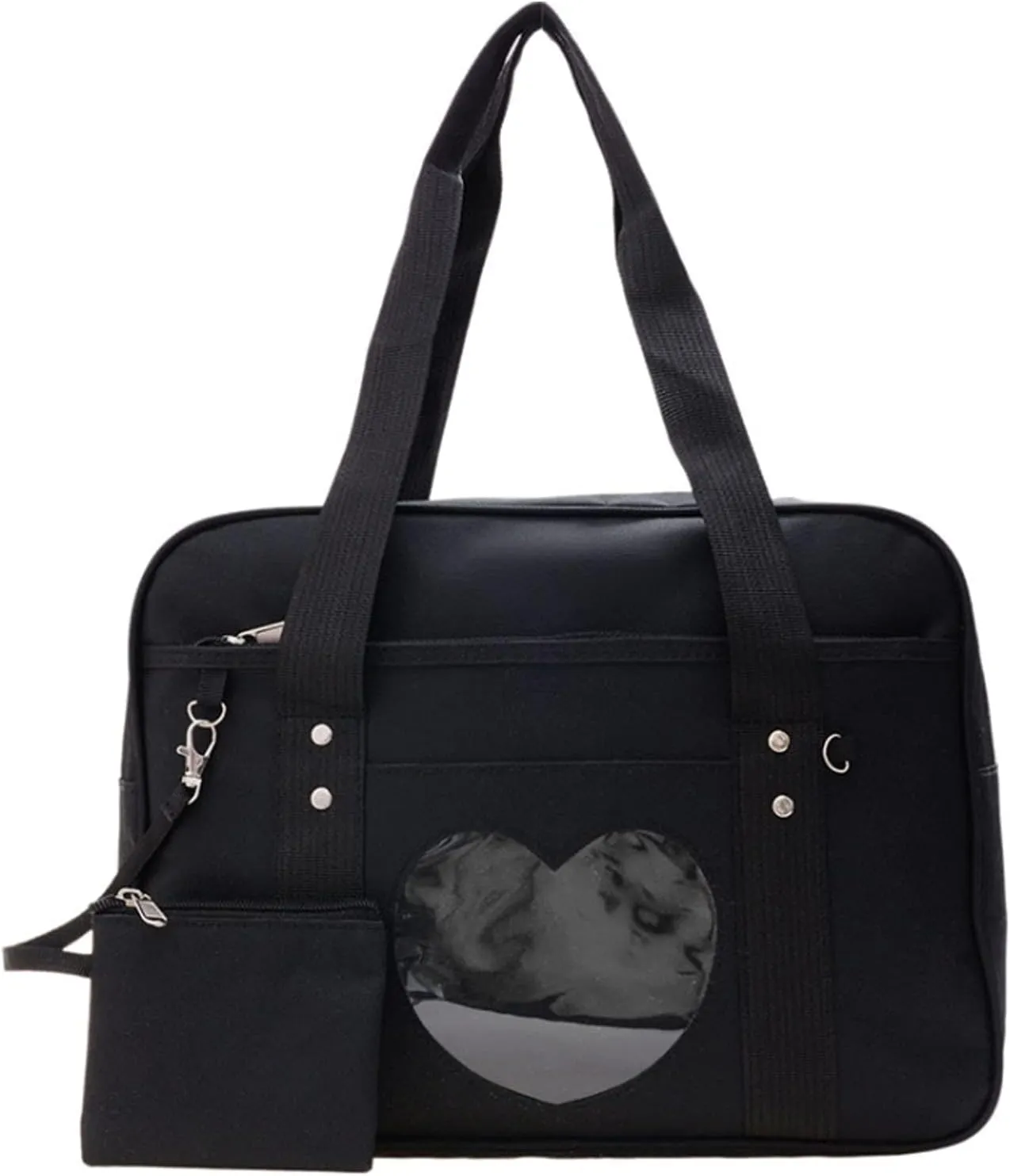 Ita Heart Shape Window Japanese Handbag JK Purse Satchel for Lolita Comic DIY Shoulder Bag