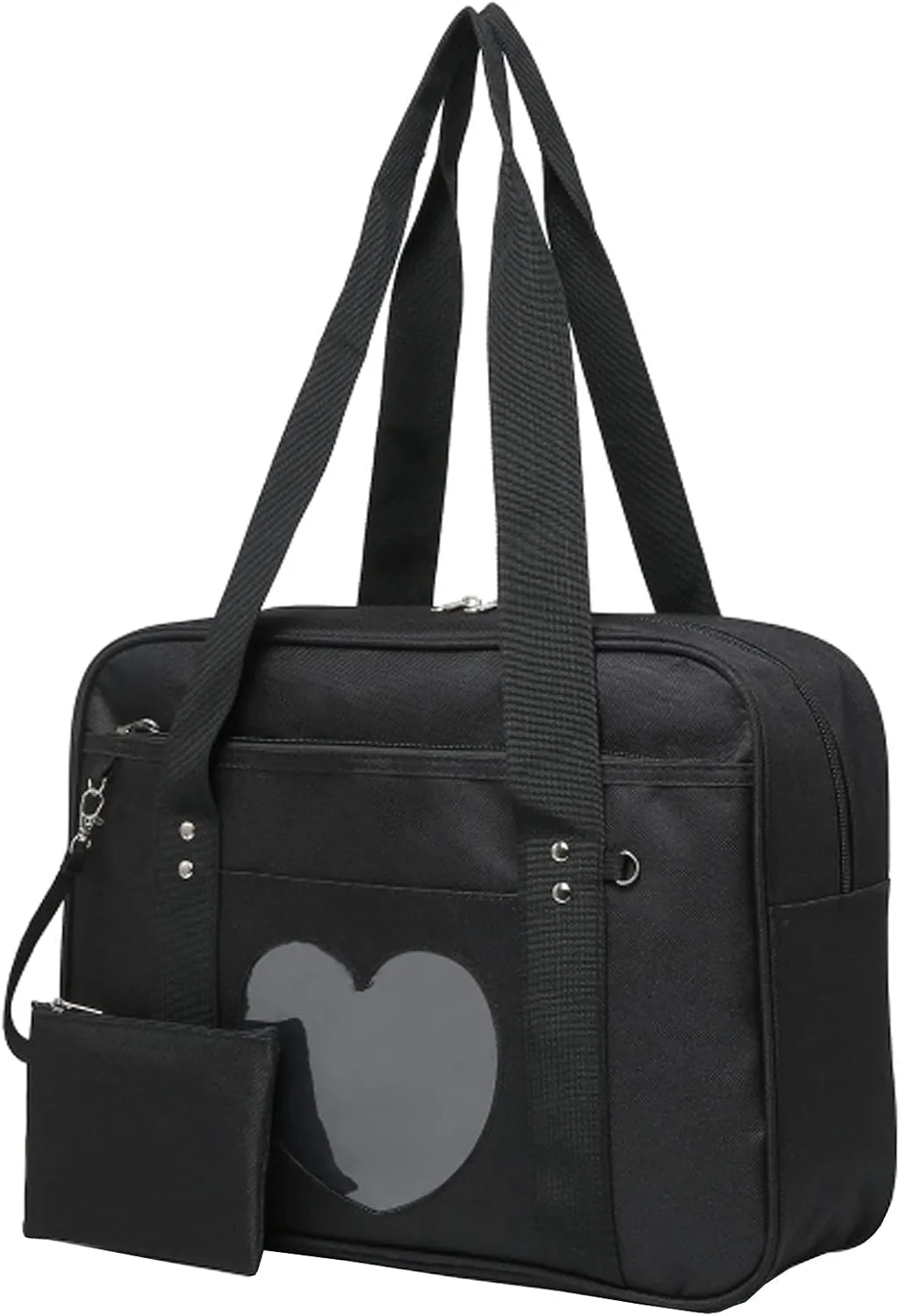 Ita Heart Shape Window Japanese Handbag JK Purse Satchel for Lolita Comic DIY Shoulder Bag