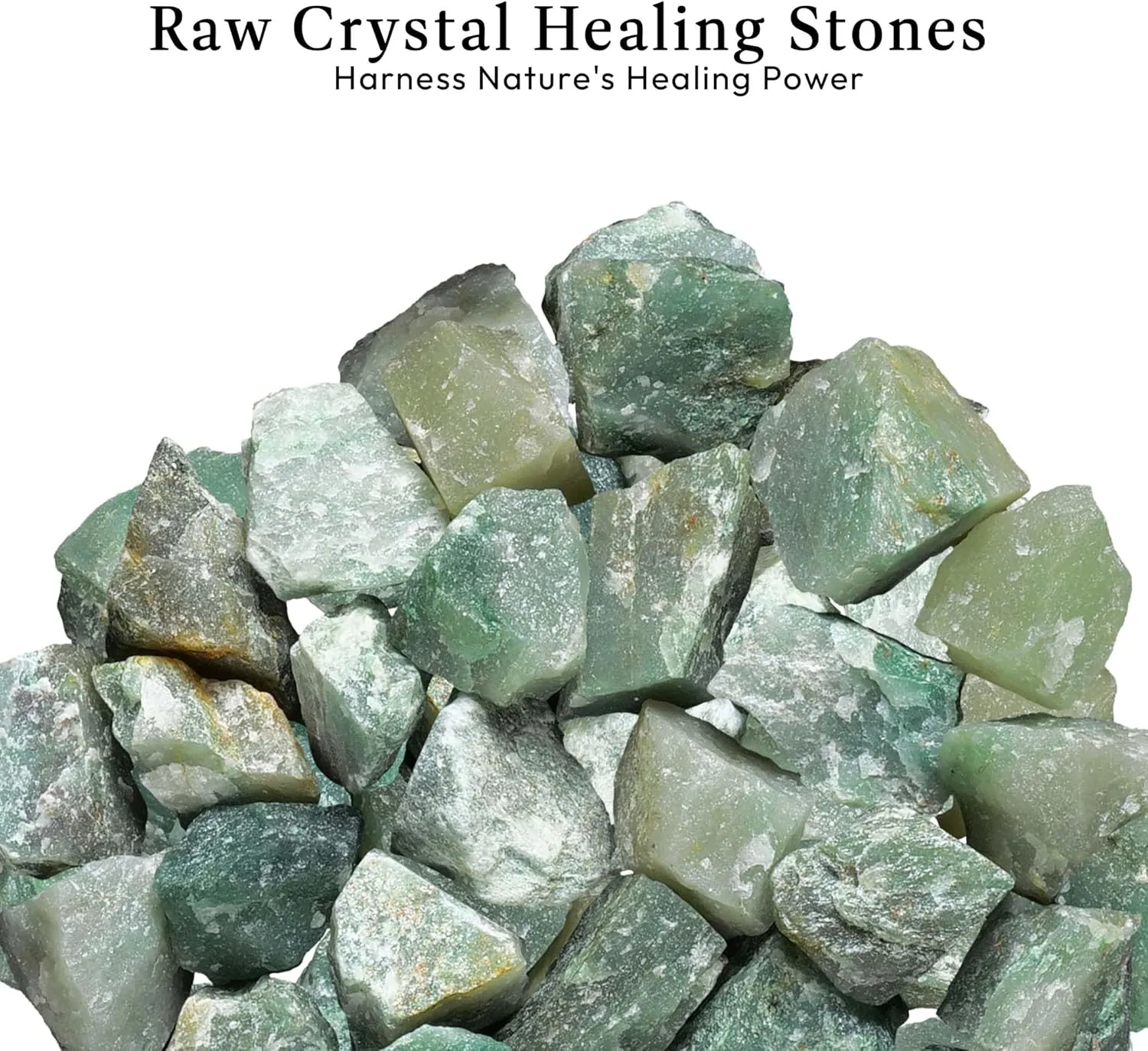 Jade Stone - 1/2lb Healing Crystals, Gemstones, Green Jade Crystal, Reiki Supplies, Spiritual Gifts, Raw Crystals, Jade Chakra Stone, Green Crystal, Rough Rocks for Tumbling, Crystals for Crafts