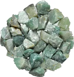 Jade Stone - 1/2lb Healing Crystals, Gemstones, Green Jade Crystal, Reiki Supplies, Spiritual Gifts, Raw Crystals, Jade Chakra Stone, Green Crystal, Rough Rocks for Tumbling, Crystals for Crafts