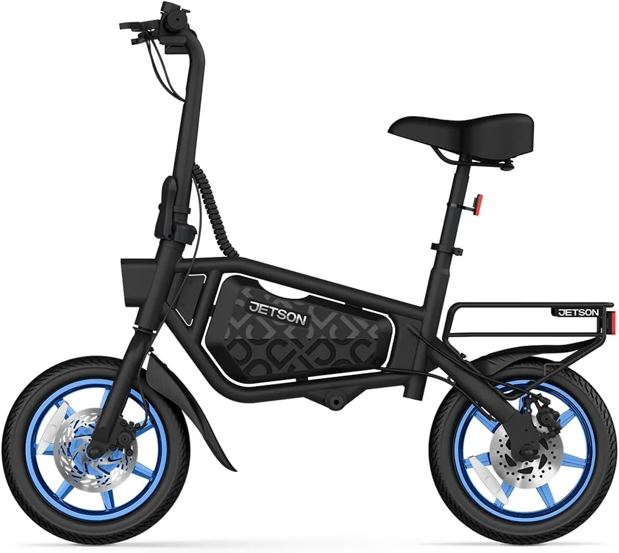 Jetson Bolt Folding Electric Ride-On Bike, Easy-Folding, Built-in Carrying Handle, Twist Throttle, Up to 15.5 MPH, Ages 13 