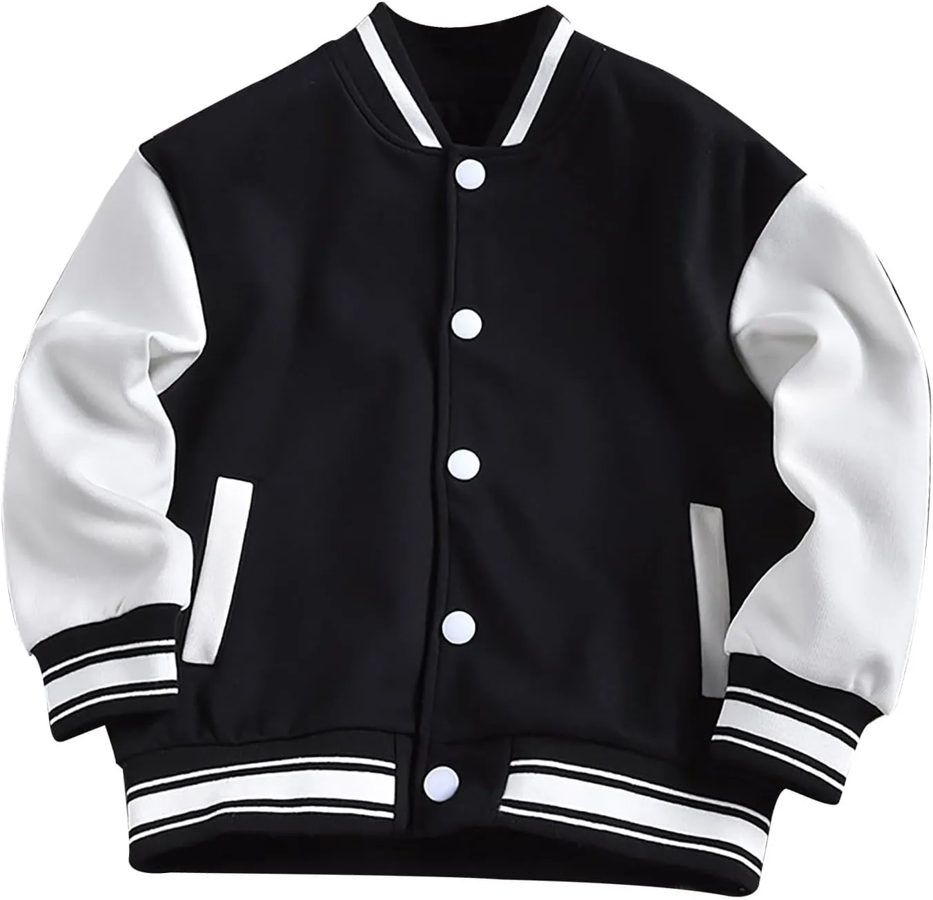 Kids Crewneck Baseball Fashionable Jacket Casual Fit Sport Girls Flower Un𝗶𝐟orms Cardigan Sweatshirt Boys Coat