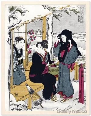Kiyonaga | Snow ( at Oji Village)