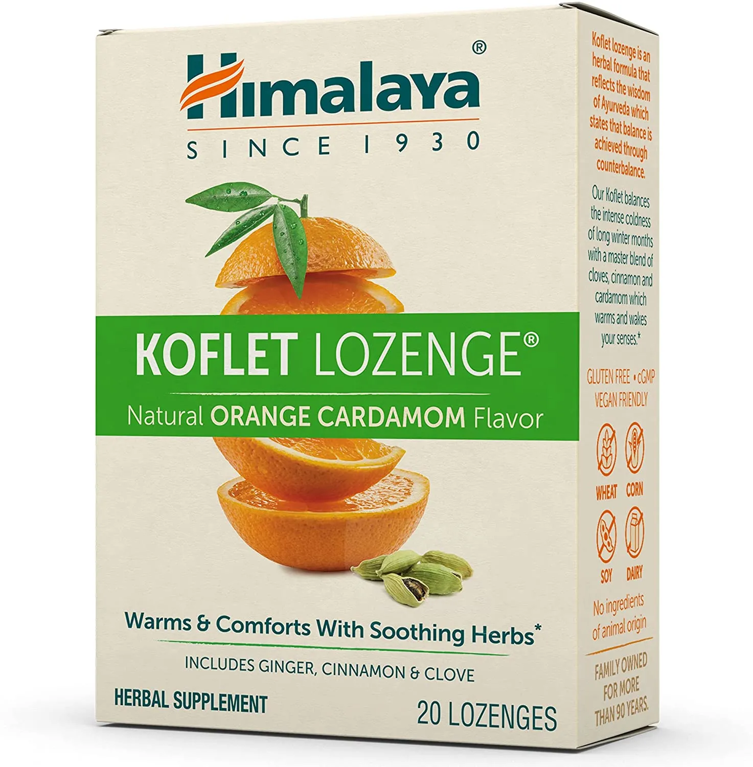 Koflet Lozenges Orange Cardamom 20's