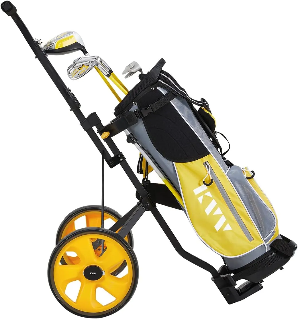 KVV 2-Wheel Junior Golf Cart for 3-10 Years Old Adjustable Upper Bracket