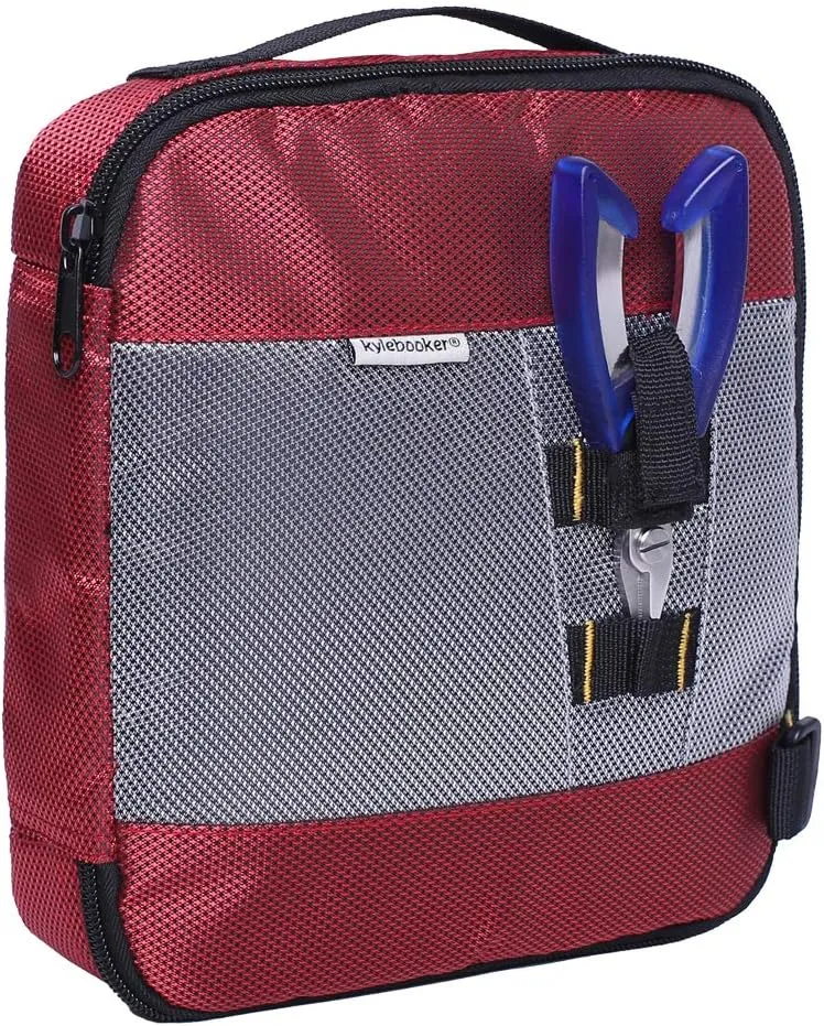 Kylebooker Soft Plastic Bait Storage Binders Organizer Saltwater Fishing Lure Leader Wallet Tackle Binder Bag