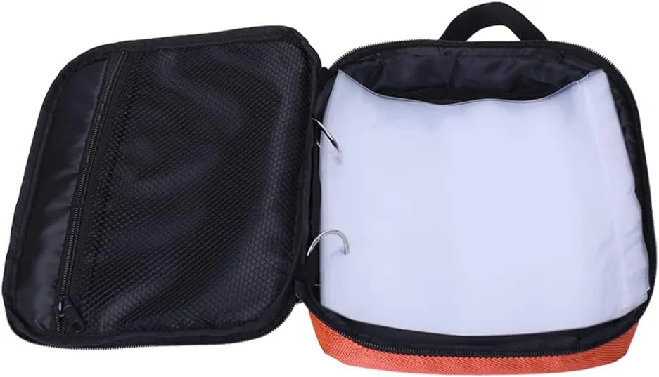 Kylebooker Soft Plastic Bait Storage Binders Organizer Saltwater Fishing Lure Leader Wallet Tackle Binder Bag