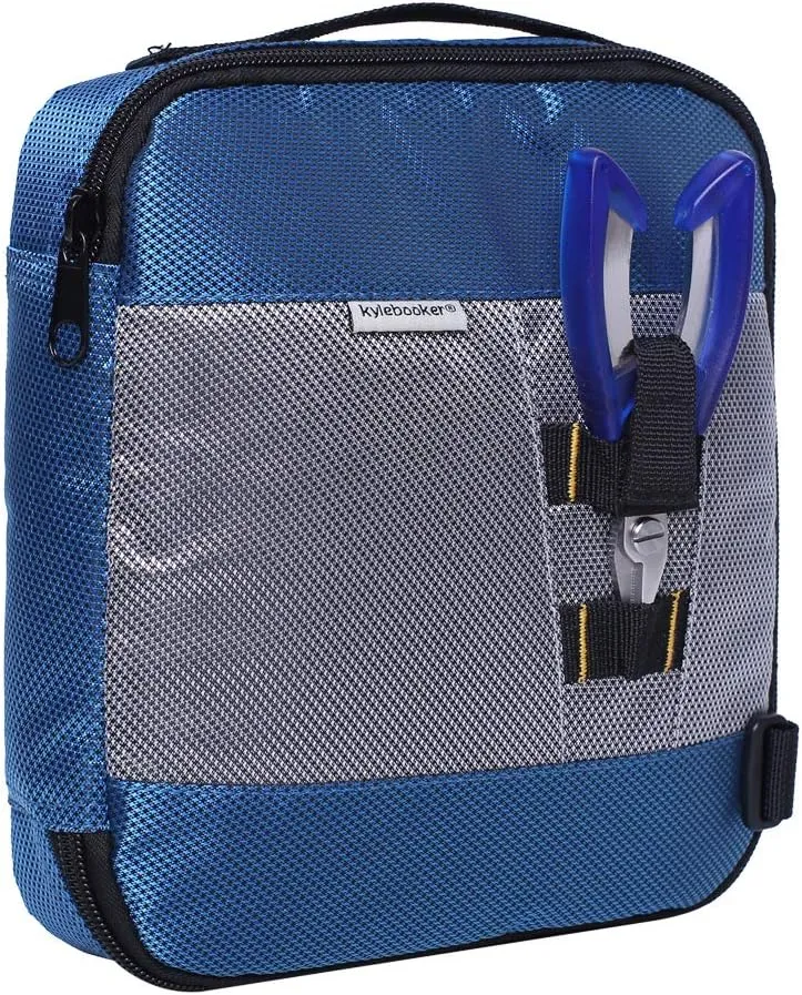 Kylebooker Soft Plastic Bait Storage Binders Organizer Saltwater Fishing Lure Leader Wallet Tackle Binder Bag