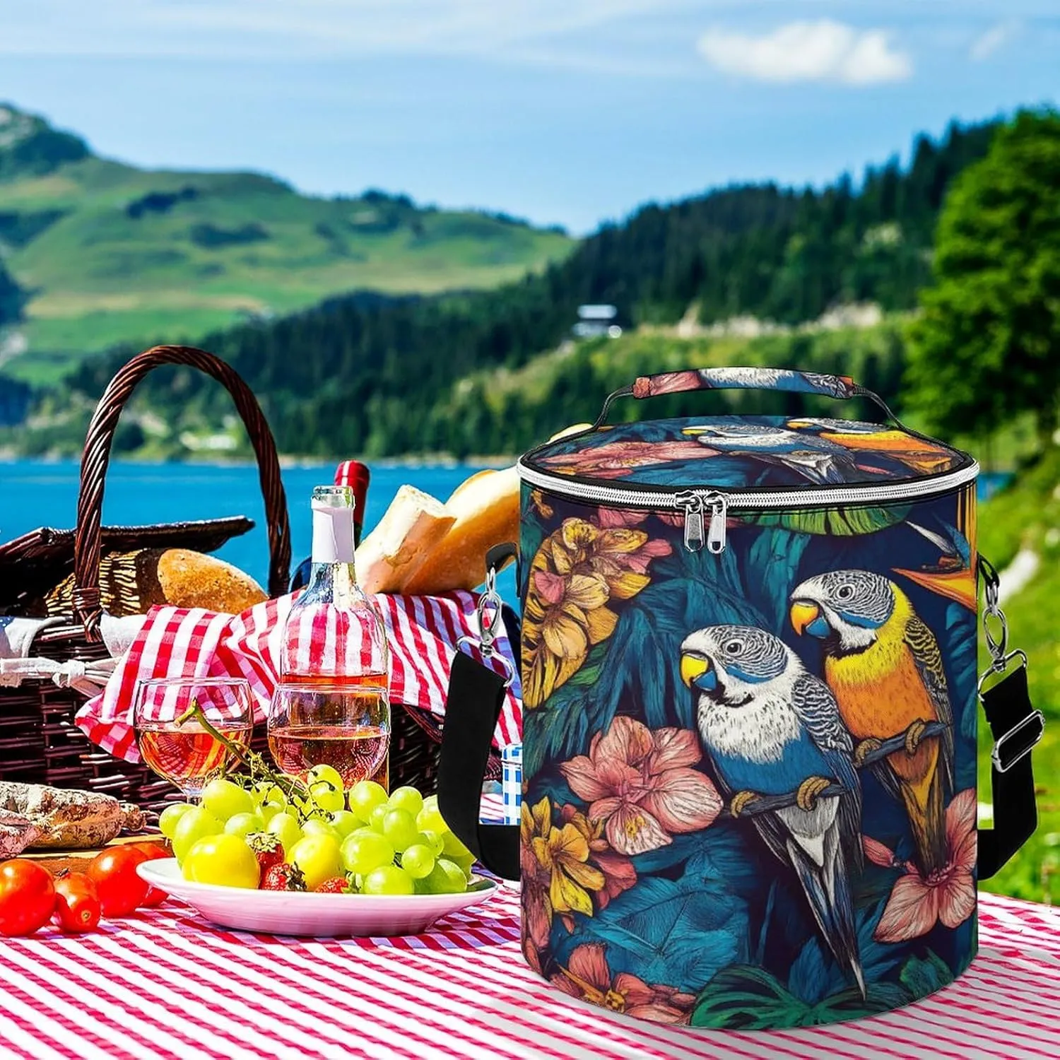Leak Proof Cooler Backpack for Camping, Waterproof Insulated Cooler Bag with Zipper