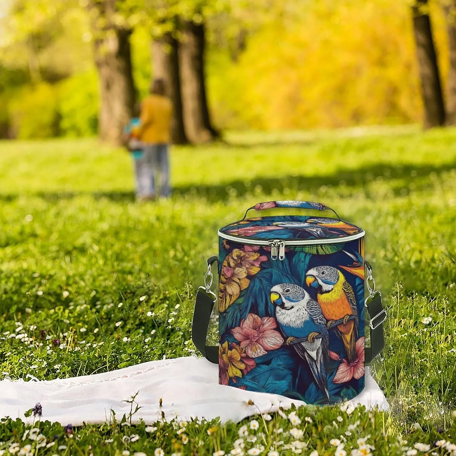 Leak Proof Cooler Backpack for Camping, Waterproof Insulated Cooler Bag with Zipper