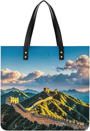 Leather Handbag for Women Tote Bag with Magnetic Buckle Flower Crossbody Bag Shoulder Bags