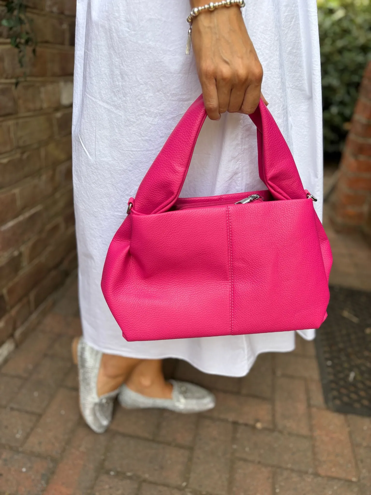 Lipstick Wide Strap Handbag
