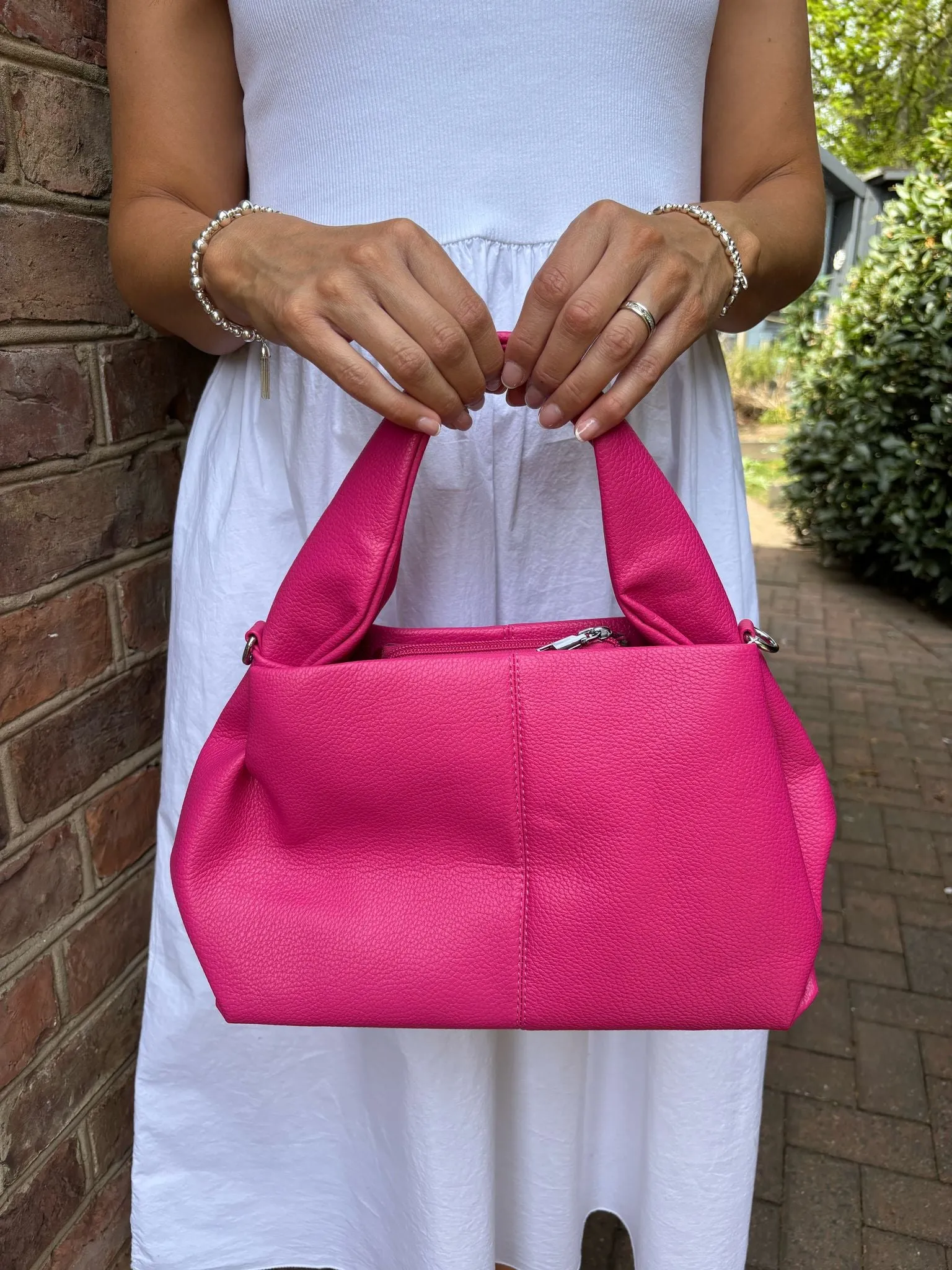 Lipstick Wide Strap Handbag