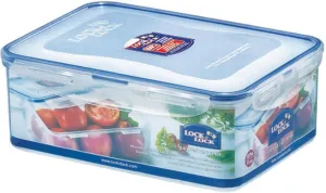 LOCK & LOCK Easy Essentials Food Storage lids/Airtight containers, BPA Free, Rectangle-88 oz-for Rice, Clear